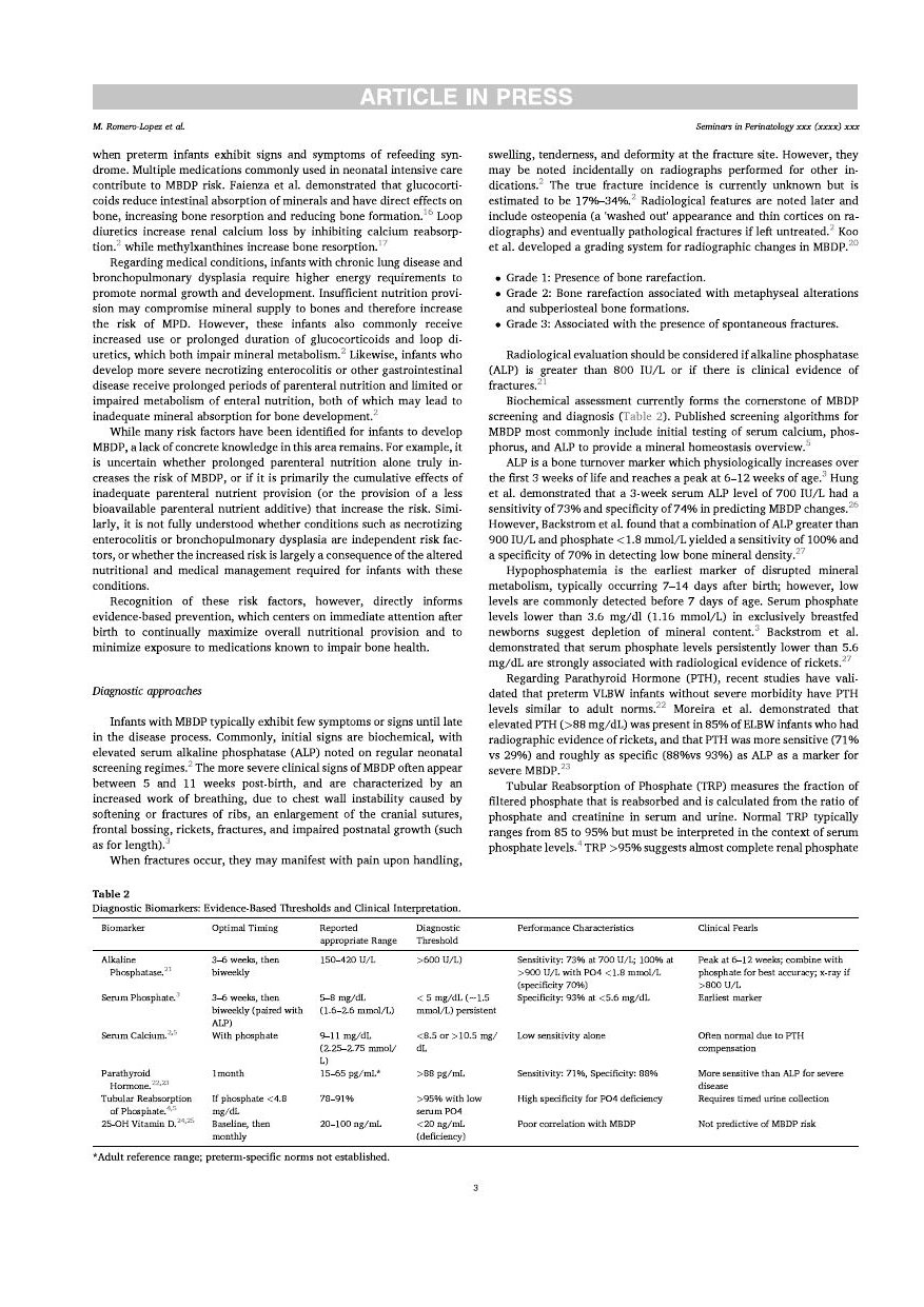 Metabolic bone disease of prematurity article, page 3 of 8